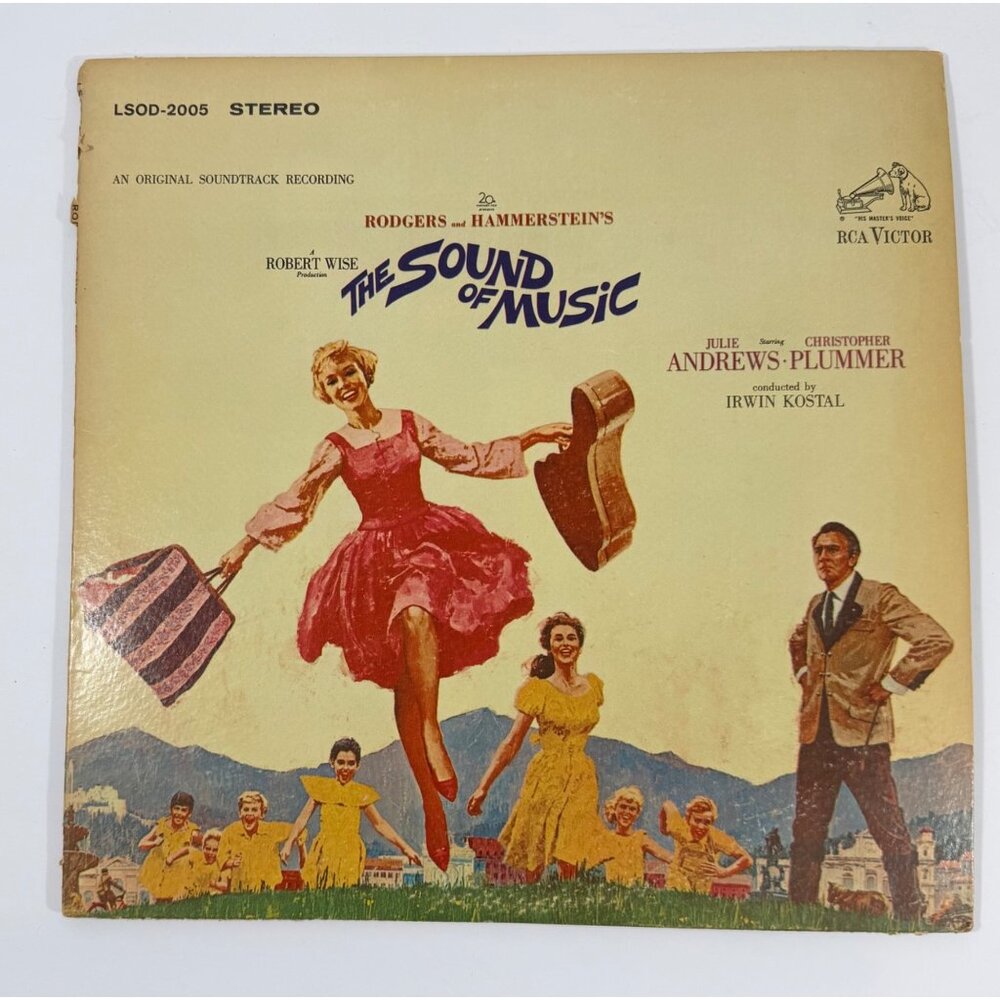 Vintage 1965 Rodgers & Hammersteins The Sound Of Music Vinyl LP Soundtrack Album